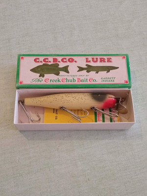 Creek Chub Pikie Minnow 700 Series collectible lure with original box and leaflet near mint
