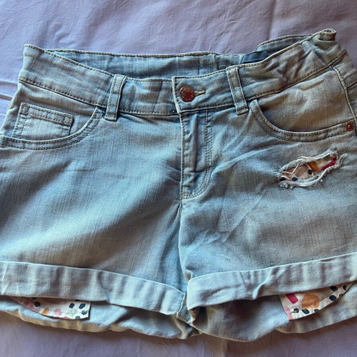 Benetton kids blue denim shorts like new, size XXL