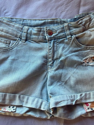 Τζιν σορτσάκι παιδικό Benetton μπλε like new, μέγεθος XXL