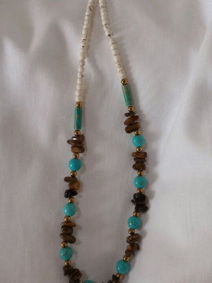 Necklace 5549 new, handmade multicolor