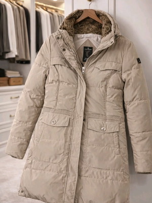 Tom Tailor Goose Down Parka like new, beige, size M/L