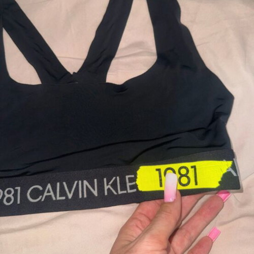 Calvin Klein sport top, black, XS