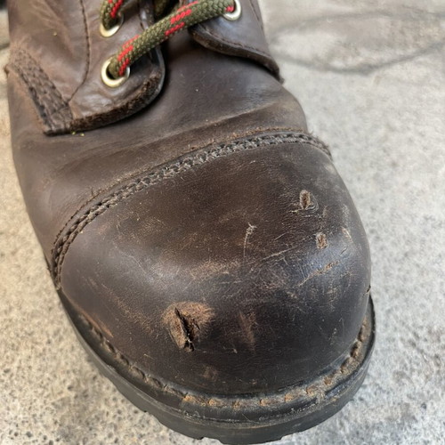 Sendra men's leather boots size 41, brown, cap toe
