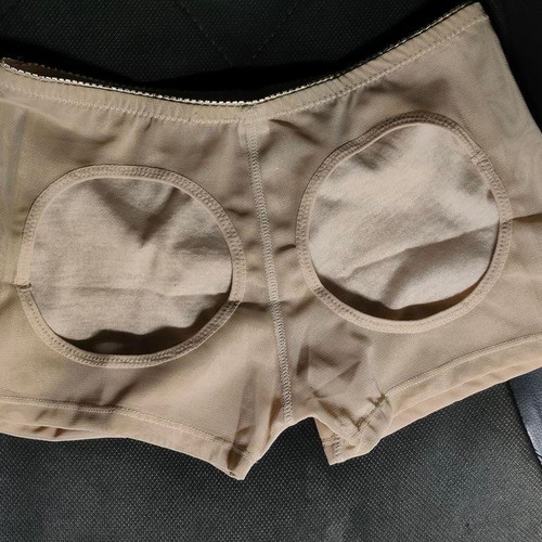 Latex Butt Lift Shorts Large Beige new