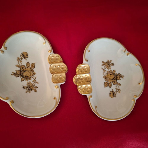 Porcelain ashtrays from Germany (Bavaria) vintage 80s, new, set of 2