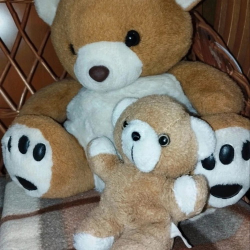 Teddy bears like new, set of four