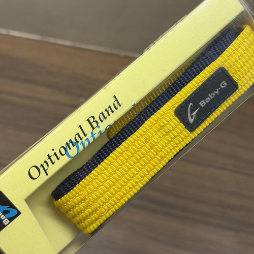 Casio Baby-G Optional Band new, yellow nylon strap