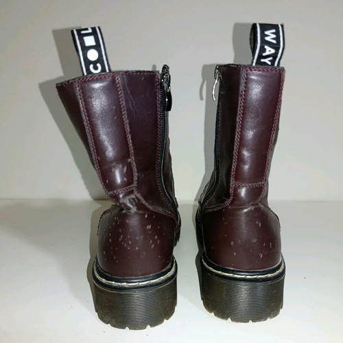 Combat boots Coolway used, burgundy, size 40