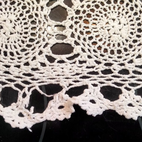 Vintage Handmade Crochet Doily 30x44 cm, like new