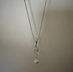 Majorica pearl necklace Spain, silver 925