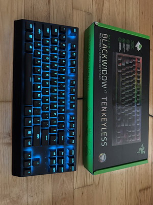 Razer Blackwidow V3 TKL mechanical keyboard with green switches
