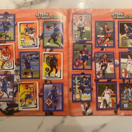 Sticker Album Asteria tis Ballas 2000 used, completed 297 of 300