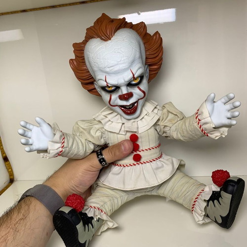 Mezco IT Mega Scale Talking Pennywise action figure used