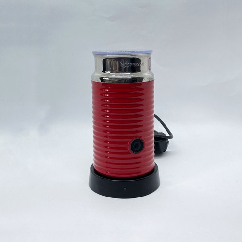 Nespresso Aeroccino 3 Model 3194 Milk Frother Red like new