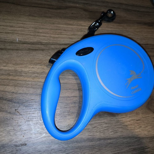 Flexi New Classic Large Long Tape 8m leash like new, blue, up to 50kg