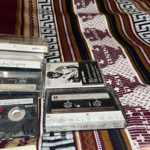 Collection of 32 used cassette tapes Greek laiko, children's stories, TDK/Agfa
