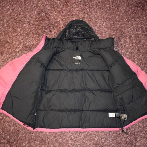 The North Face 96 Retro Nuptse men's jacket used, size M, black and pink