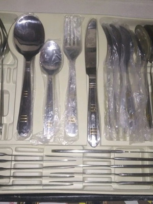 Cutlery knives forks spoons new unused