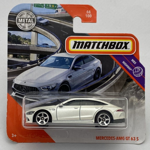 Mercedes Benz AMG GT 63S white Matchbox Mainline collectible car 1:64 scale