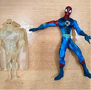 Φιγούρες Spiderman (Soak 'N' TOSS Toy Biz 2002) και Martian Munhunter