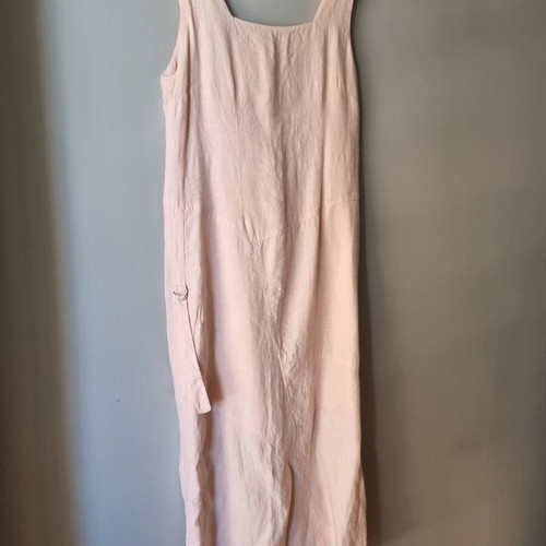 Valeria Mae Linen Dress powder pink, like new, size M