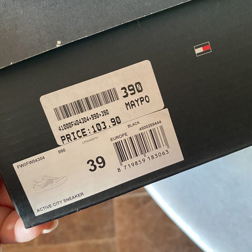 Tommy Hilfiger black platform sneakers