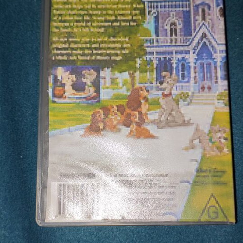 Lady and the Tramp video cassette used, dubbed
