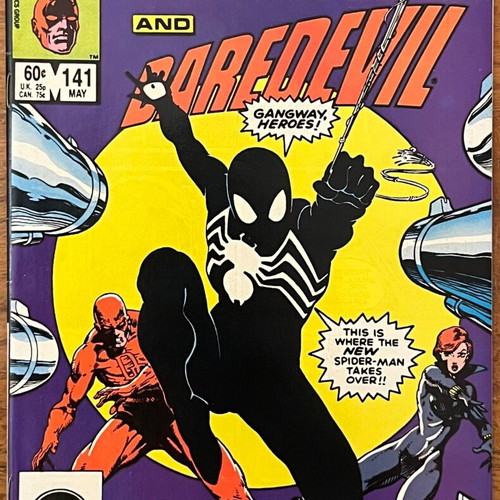 Marvel Team-Up No.141 comic like new, key issue with black Spider-Man suit