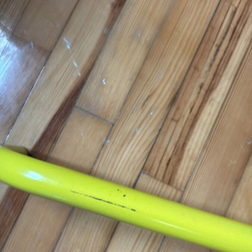 Metal yellow coat rack Ikea like new