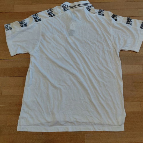 Adidas Polo Shirt 1990s cotton white with pocket size L like new