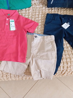 Παιδικά ρούχα καινούργια για 3-4 ετών H&M, κοντό και μακρύ παντελονάκι, πόλο μπλουζάκι