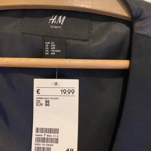 Men's formal vest H&M new, size M, black