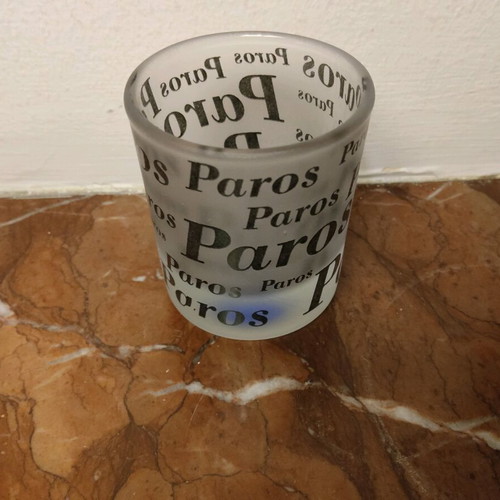 Paros souvenir shot glass 5*5.5cm like new