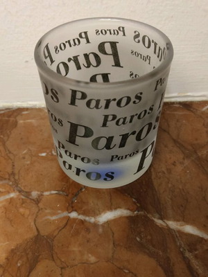 Paros souvenir shot glass 5*5.5cm like new