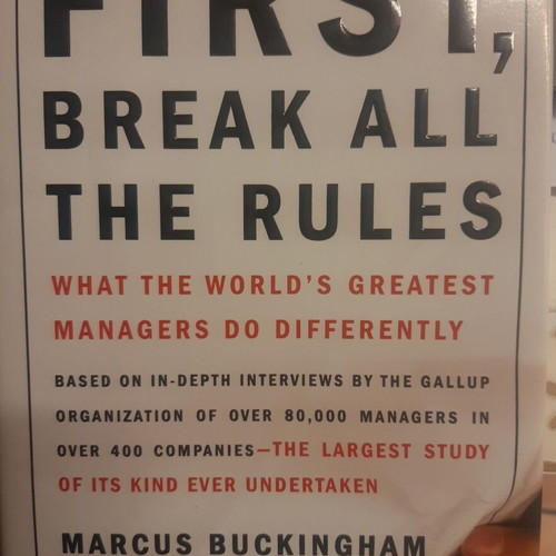 First, Break All the Rules book like new, English