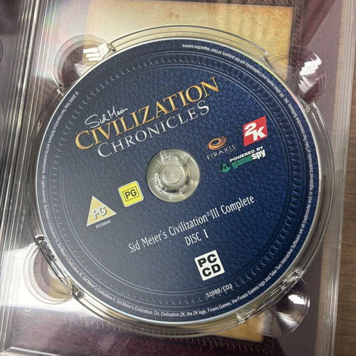 Sid Meier’s Civilization Chronicles PC edition used, missing one disc