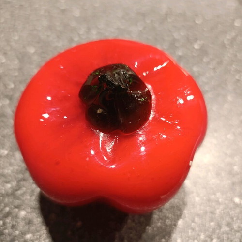 Ceramic pepper and Christmas ceramic container like new