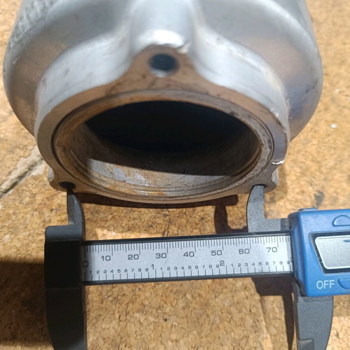 Honda CBR 400 RR exhaust muffler used with dent