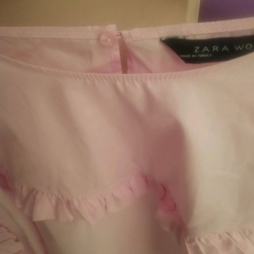 Zara blouse pink poplin like new