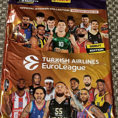 Panini Euroleague 2024/25 starter pack new (album + 3 sticker packets)