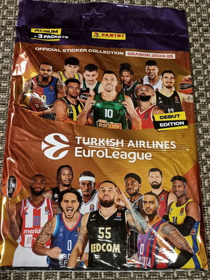 Panini Euroleague 2024/25 starter pack new (album + 3 sticker packets)