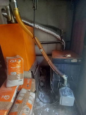 Ferroli Pellet Boiler used, fully functional with spare parts