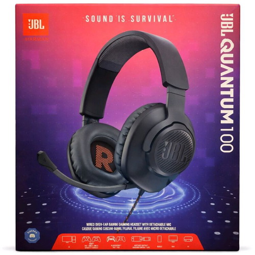 JBL Quantum 100 Wired Gaming Headset Brand New
