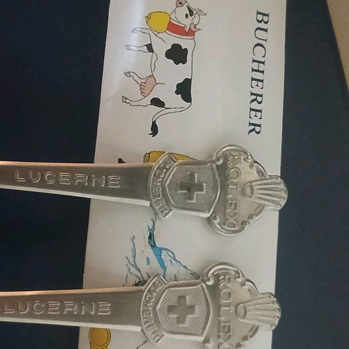 Rolex Bucherer Lucerne collectible spoons new, set of 2