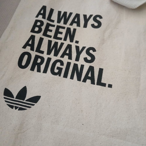 Adidas canvas shopping bag beach tote new