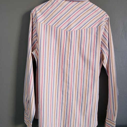 Men's L Upgrade shirt like new, beige multicolor