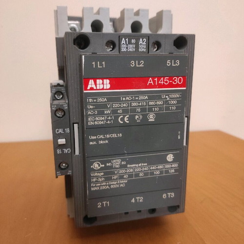 ABB Power Relay 3P A145-30 new