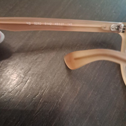 Ray Ban beige transparent eyeglasses