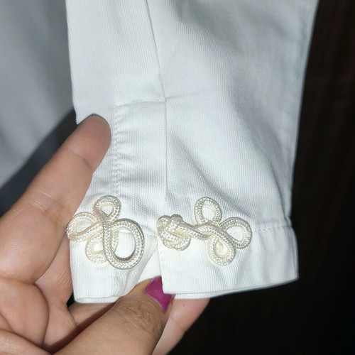 Vintage Benetton white cotton blouse size M like new