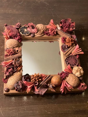 Handmade mirror 19x19 new